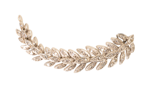 *NEW* Edwardian Diamond Leaf Brooch in Platinum