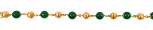 *NEW* Vintage Green Agate Bracelet in 18ct Yellow Gold