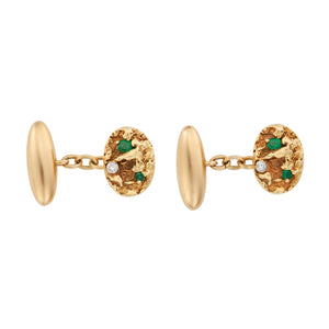 Edwardian Emerald & Diamond Cufflinks