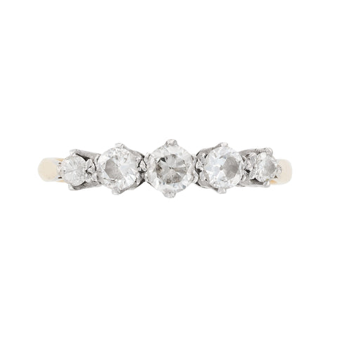 Edwardian Diamond 5 Stone